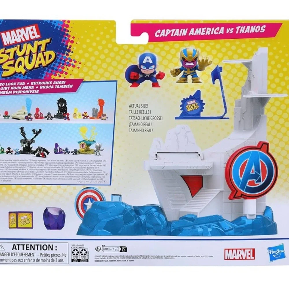 (New in box) Marvel Stunt Squad Action Playset - Captain America vs Thanos